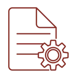 document and gear icon