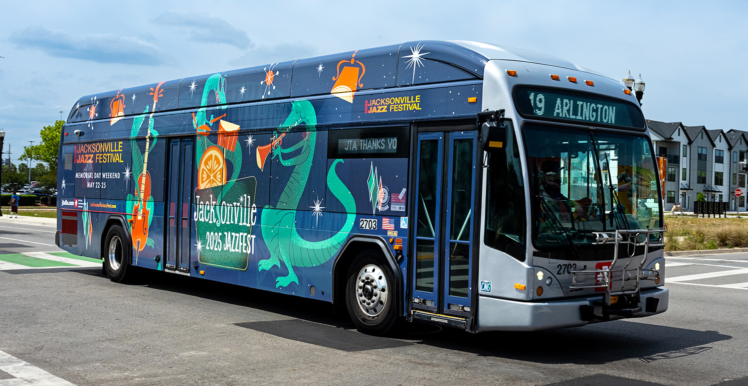 Jacksonville Jazz Fest JTA Bus