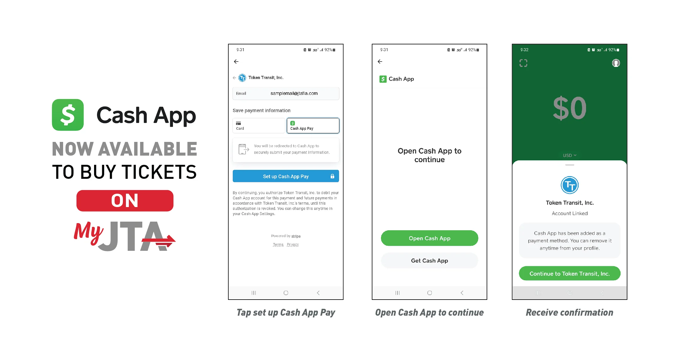 Cash App Available
